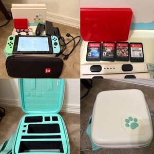 Nintendo Switch console (Animal Crossing edition)